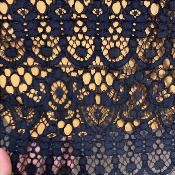 Marina Rinaldi Elegant Black Lace Dress, US12 - Picture 3 of 8